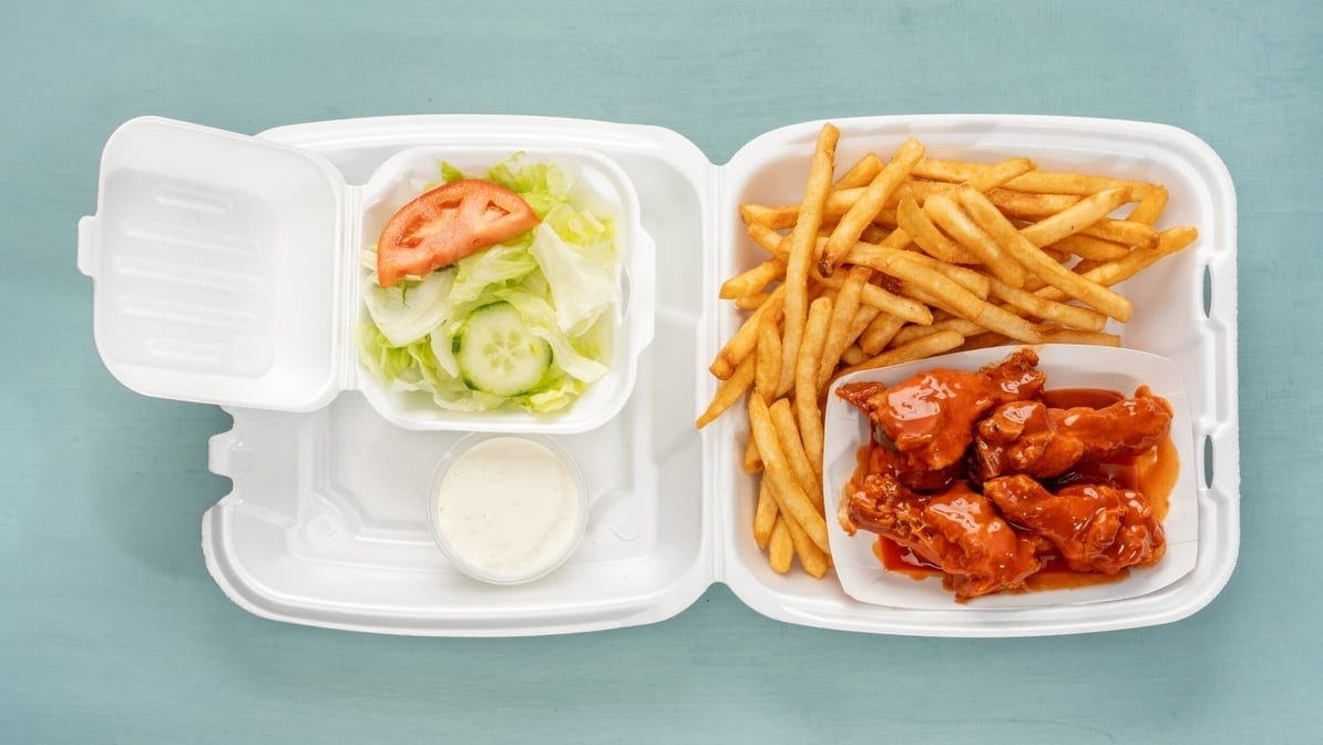 Buffalo Wings Dinner.