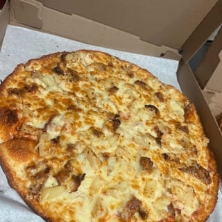 B.H. Grilled Chicken, Pineapple & Bacon Pizza (Large)